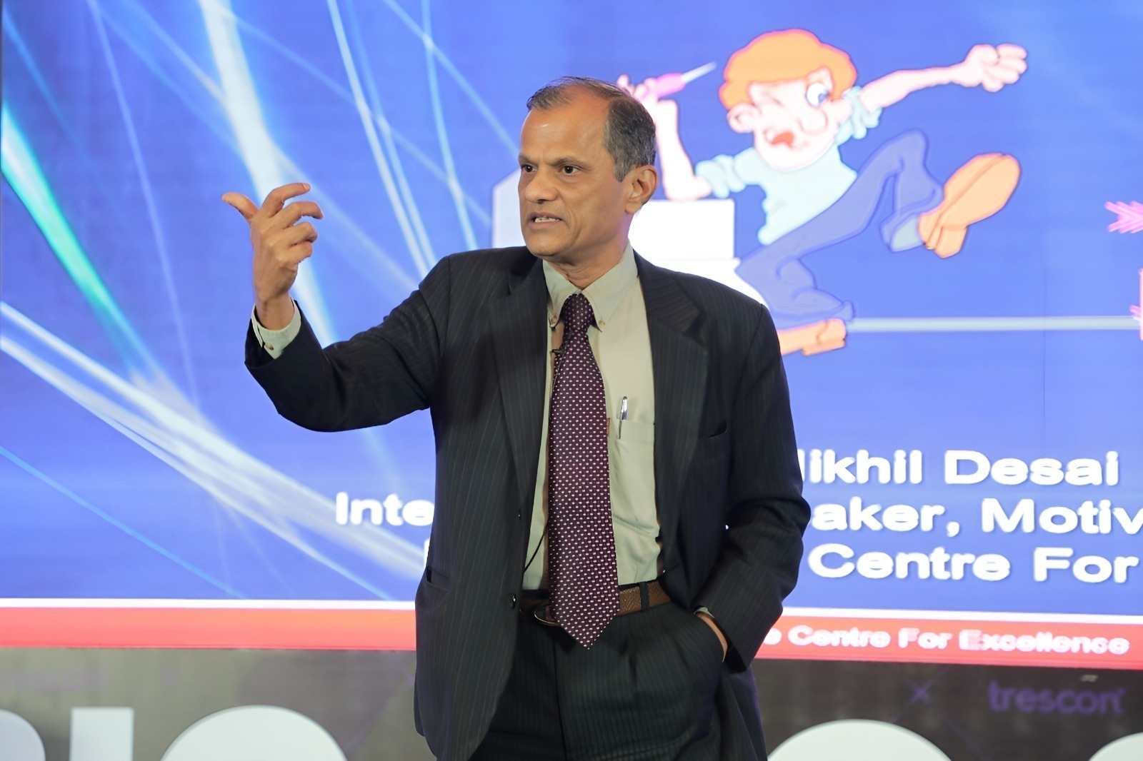 Nikhil Desai on stage